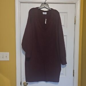 Old Navy Maroon Knit Dress
